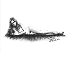 Reclined Nude B&W